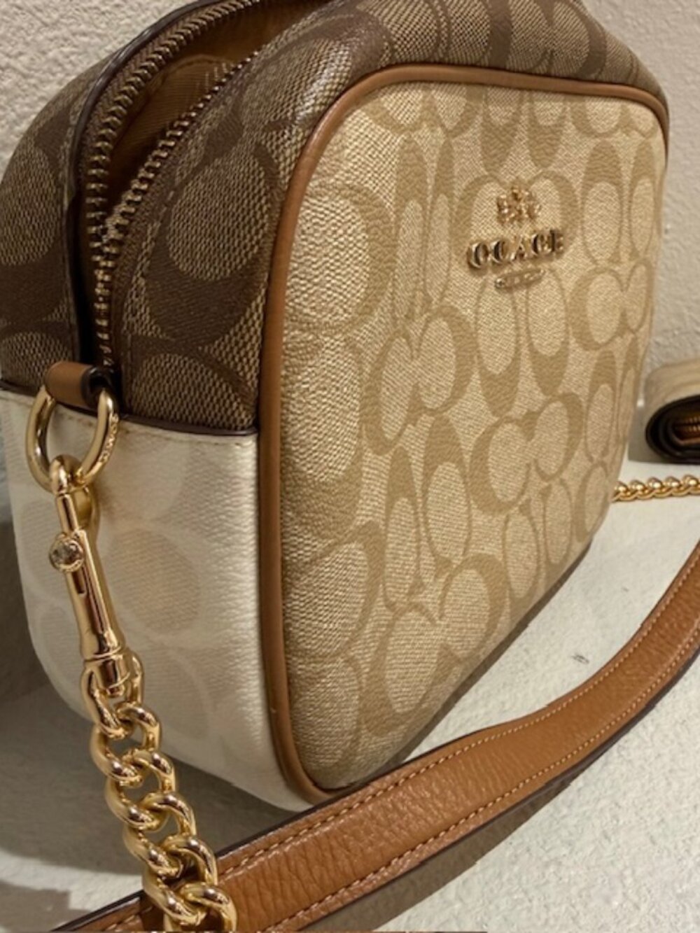 Coach Mini Jamie Camera Bag In Signature Canvas CA172 with Matching Wallet
